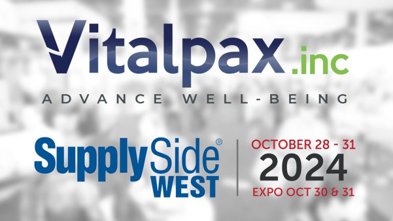 Vitalpax to Exhibit at SupplySide West Expo 2024